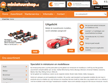 Tablet Screenshot of miniatuurshop.nl